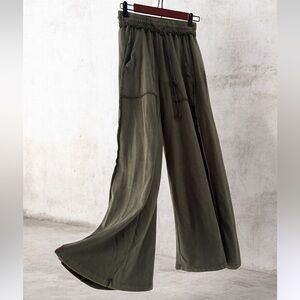 SHEIN Wide Leg Cotton Blend Pants EUC